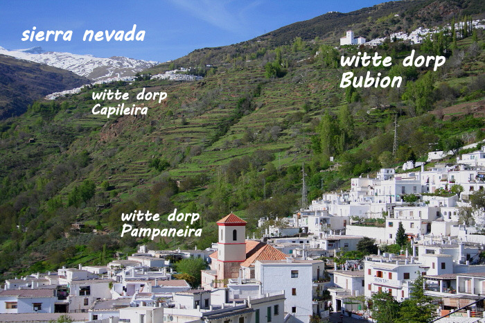 witte dorpen Pampaneira, Bubion en Capileira