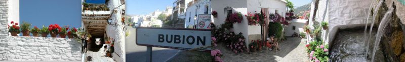 straten van dorp Bubion, 